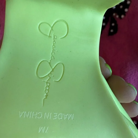 Jessica Simpson Neon Green Platform Sandals green Straps Size 7 NWOT - Picture 11 of 11